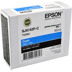 Epson, Druckerpatrone, SJIC42P-C (CYAN) CARTRIDGE (C)