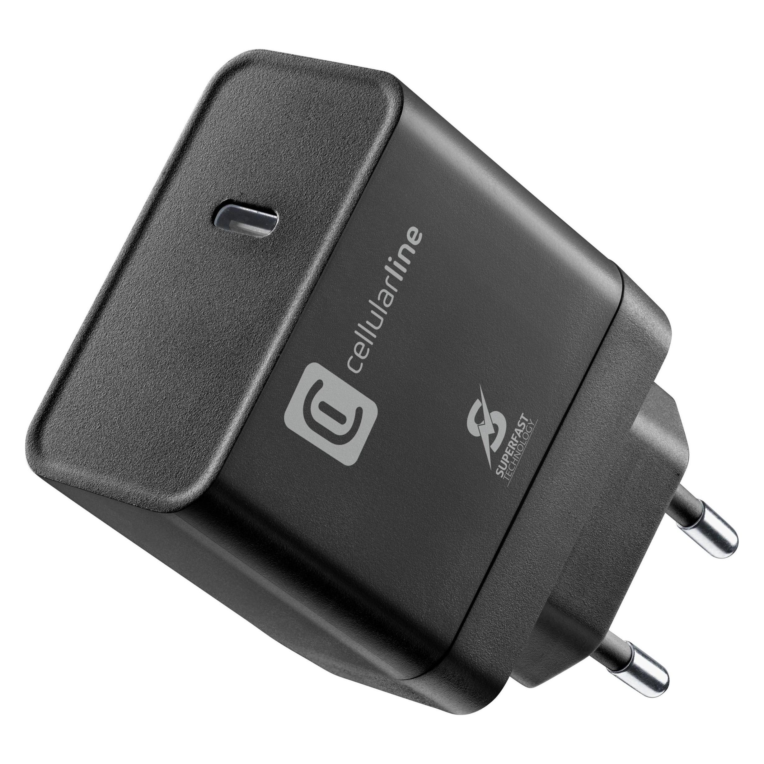 Cellularline Super Fast Charger PD 45W (45 W, 1 Port) (ACHSMUSBC45WK)