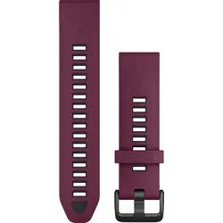 Garmin Silikon 20mm - Quickfit - Silikon-Armband für FENIX 8s - 43mm Merlot/Graphit" 010-13391-04" - Merlot/Graphit