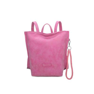 Sportrucksack FRITZI AUS PREUSSEN "Fritzi33N", Damen, Gr. B/H/T: 10cm, pink, Lederimitat, Rucksäcke, mit abnehmbarer Schlüsselschlange
