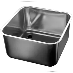 Chefgastro Gastro-Edelstahl-Spülbecken, AISI 304 HxBxT 25x45x45cm