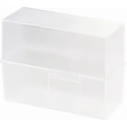 HAN A7 Karteikasten A7 300 Karteikarten transparent