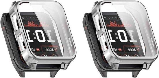 Set van 2 Smartwatch Beschermhoezen met Schermfolie - Zilver