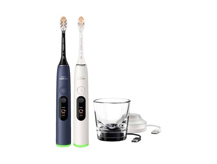 Philips Sonicare DiamondClean 8500 Zahnbürste Powder White/Dark Blue