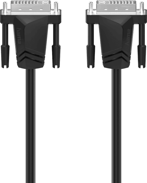 Cable DVI - Hama 00200706, 1.5 m, a DVI, Dual Link, WQHD, Color Negro