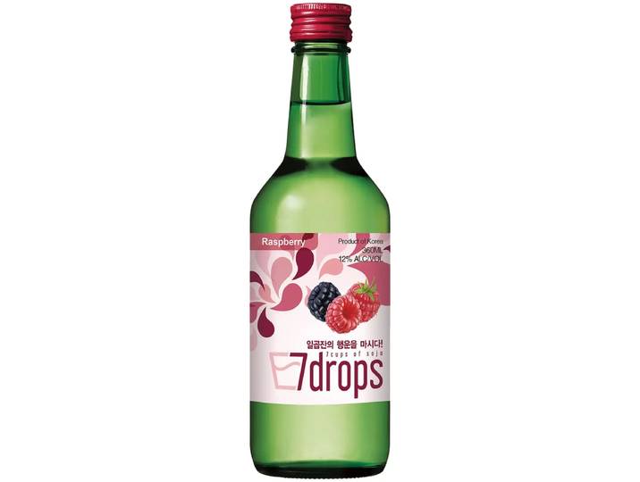 7DROPS Soju à la framboise Alc. 12 % 360 ml