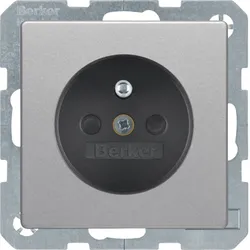 Berker 6765766084 Steckdose m SK-Stift erh BS Q.x alu