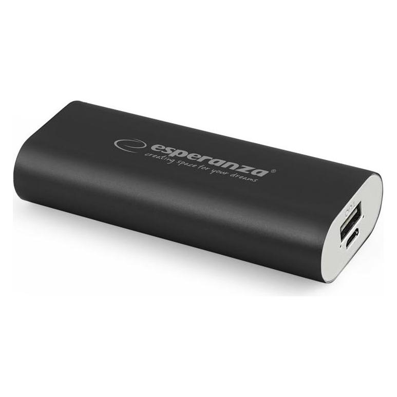 Esperanza EMP105K Hadron - Schwarz - Universal - Rechteck - 4400 mAh - USB - 5 V (4400 mAh, 16.28 Wh) (C9741674)