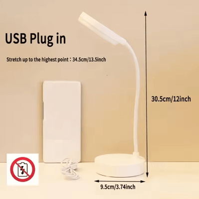 Inspire Picks 3 Level Dimmable Wireless LED Table Lamp Touch Control USB Rechargeable Desk Light no Rechargeable