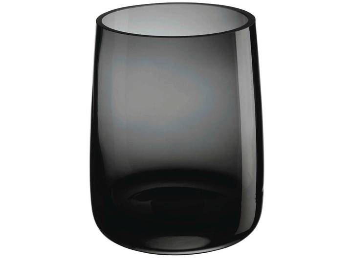 ASA Vase, Dunkelgrau, Glas, 18 cm, Dekoration, Vase, Glasvasen