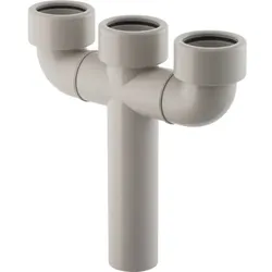 Geberit Ersatzteile T-Stück 90° zweifach: d=40mm, granitgrau, 252276061 252276061
