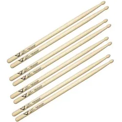 Vater Chad Smith Funk Blaster Drumsticks 4 Paar (Schlagzeug), Drumsticks + Schlägel, Braun