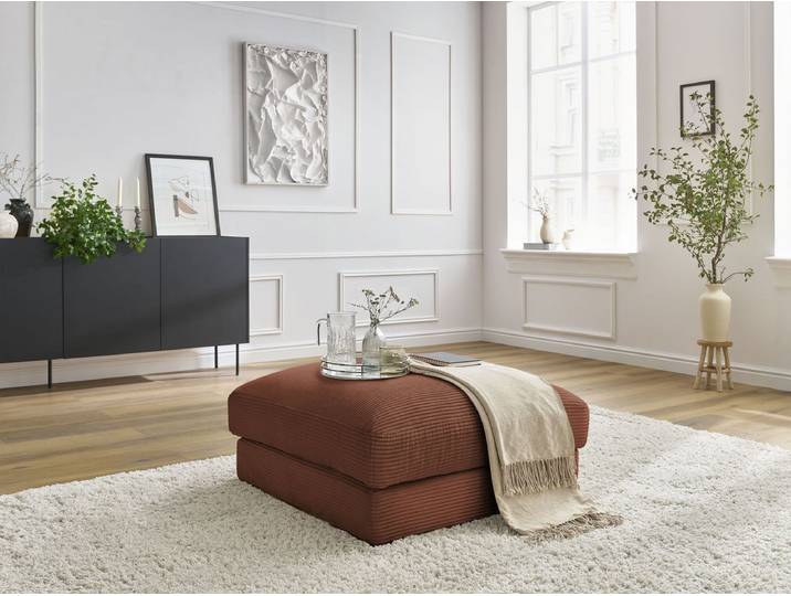Pouf LEONARD velours côtelé