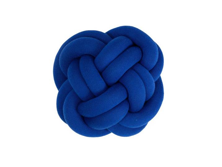 Design House Stockholm - Knot Kissen, klein blue