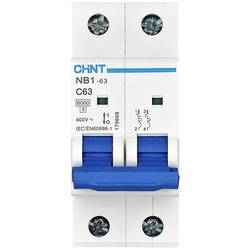 Chint 179656 NB1-63 2P C10 6kA DB Leitungsschutzschalter 2polig 10 A 240 V, 415 V