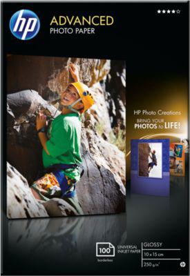 Fotopapier HP Advanced, hochglänzend, 10 x 15 cm, 100 Blatt