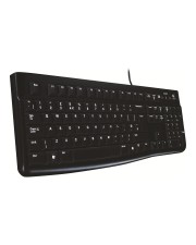 Logitech K120 Tastatur USB US Schwarz England UK CE CUL FCC (920-002509)