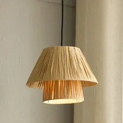 OSRAM Pendelleuchte Decor Bamboo Paper Hut aus nachhaltigem Bambuspapier mit E27 Fassung Ø 28 cm