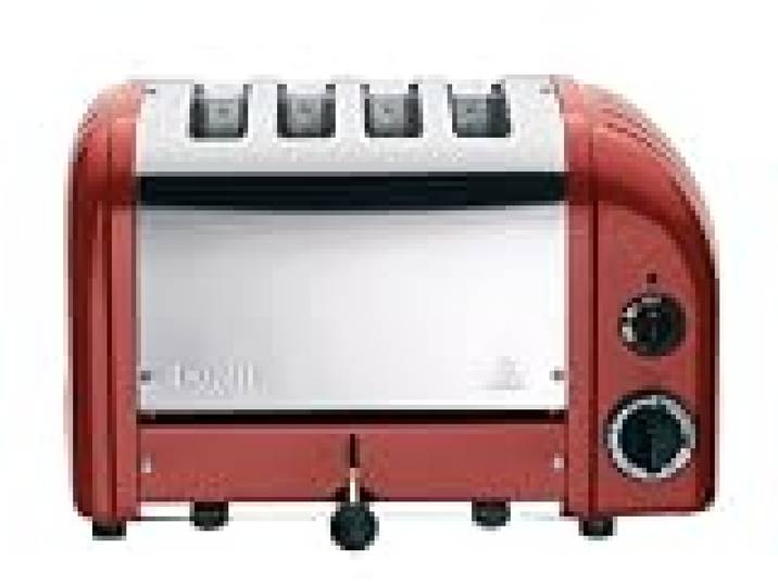 Grille-pains 4 Fentes Rouge - 47031