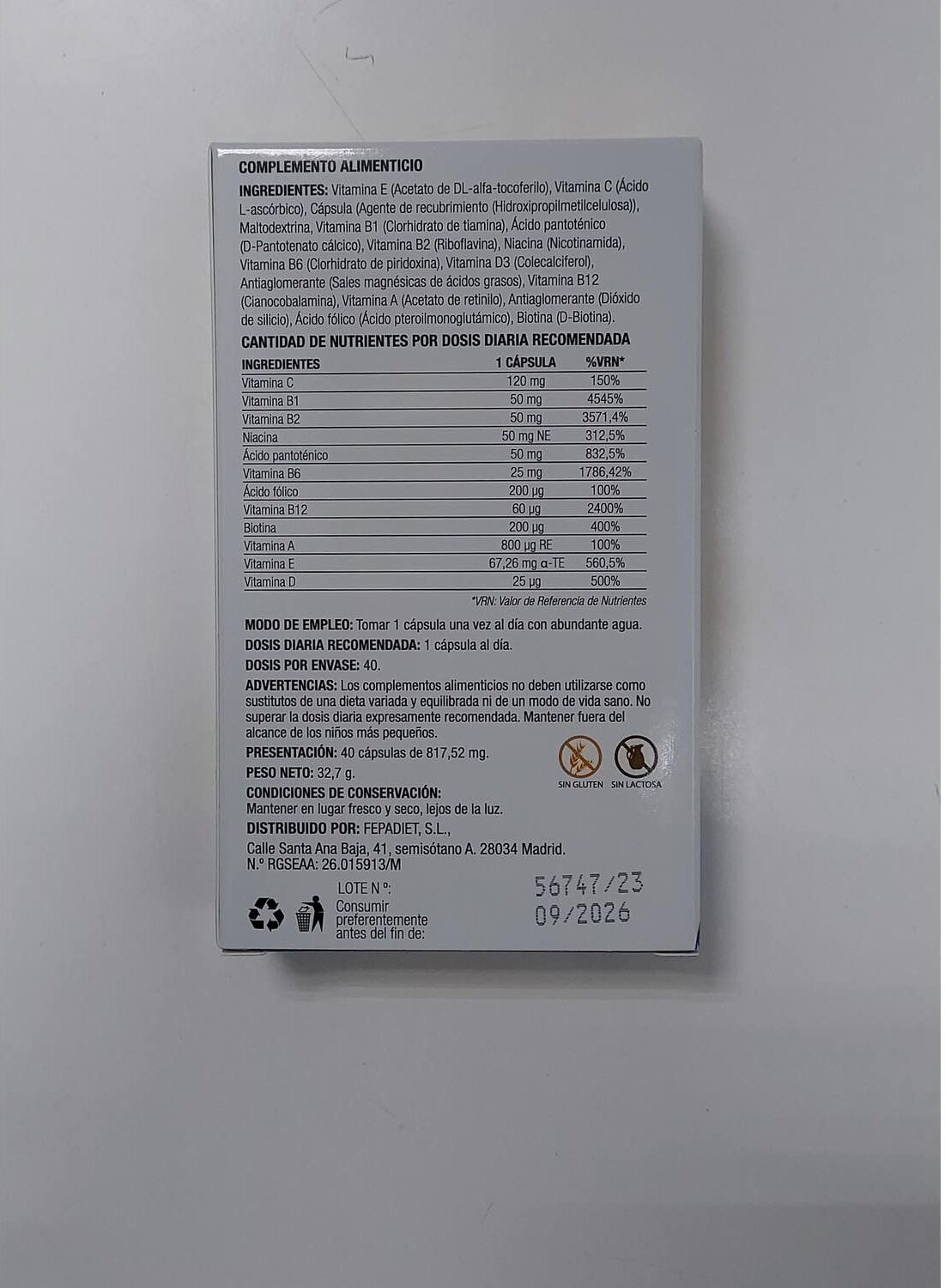 Fepadiet Fepa-B50 +Acde 40 caps