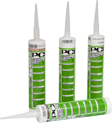 PCI Silcofug E, elastischer Silikon-Dichtstoff, essigvernetzend, Nr. 19 basalt, 310 ml