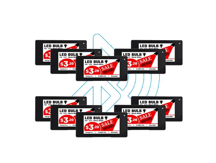 Zhsunyco 10 pièces 2.9 Esl étiquette de prix électronique Esl e-ink étiquette d'étagère électronique