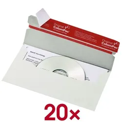 Colompac CD-Versandtaschen 20 Stück, 22.2x12.3 cm