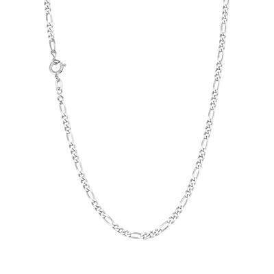 Silberkette AMOR "Figarokettengliederung", silber (silberfarben), Halsketten, Damen, Silber 925 (Sterlingsilber), L: 50, Silberkette