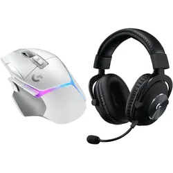 Morele Mysz Logitech G502 X Plus (910-006171) + G Pro X Czarne (981-000818) (Kabellos), Maus, Schwarz