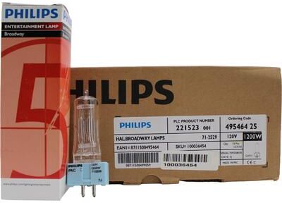 Philips 71-2529 1200W 120V GX9.5 3200K Studio Lamp (VL500) - 22152-3