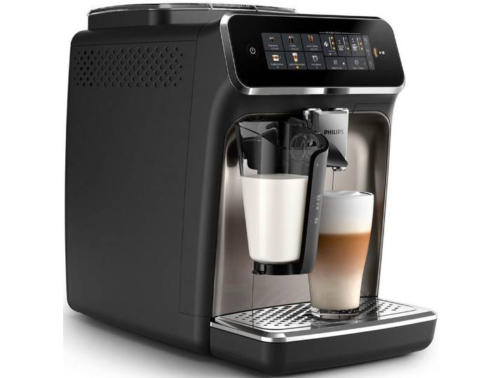 Philips Kaffeevollautomat EP3347/90 3300 Series, 6 Getränke (heiß oder eisgekühlt), LatteGo-Milchsystem, SilentBrew Technologie