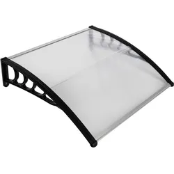 GreenYard Kunststoff-Vordach, ca. 120 x 80 x 23,5 cm - Transparent