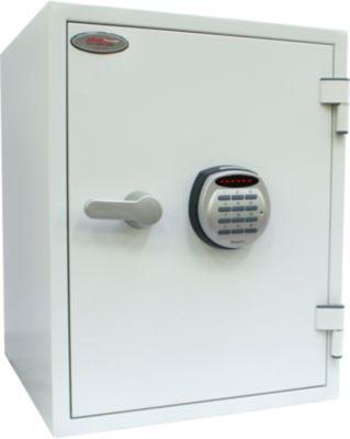 Feuerschutzschrank FS 1283 E, Elektronikschloss, Stahl, signalweiß RAL 9003