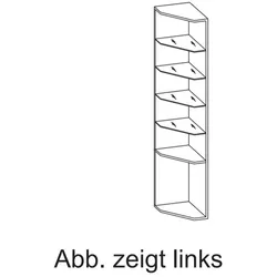 Artiqua 400 Anschlussregal, Graphit Struktur quer, 400-AR02-29-L-401 400-AR02-29-L-401