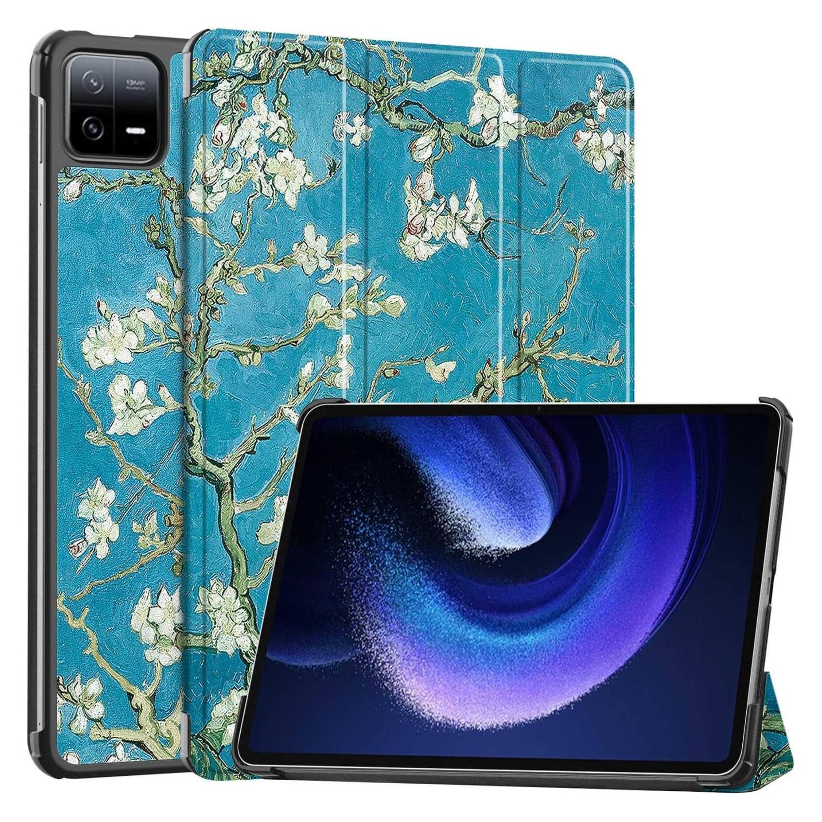 Cover-Discount Xiaomi Pad 6 - Tri-fold Smart Case Blüten (Xiaomi Pad 6, Xiaomi Pad 6 Pro) (EDA004512201E)