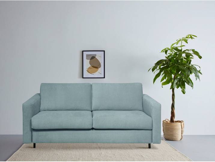 OTTO home Schlafsofa Virming, Dauerschlaf-Funktion mit Unterfederung und Matratze