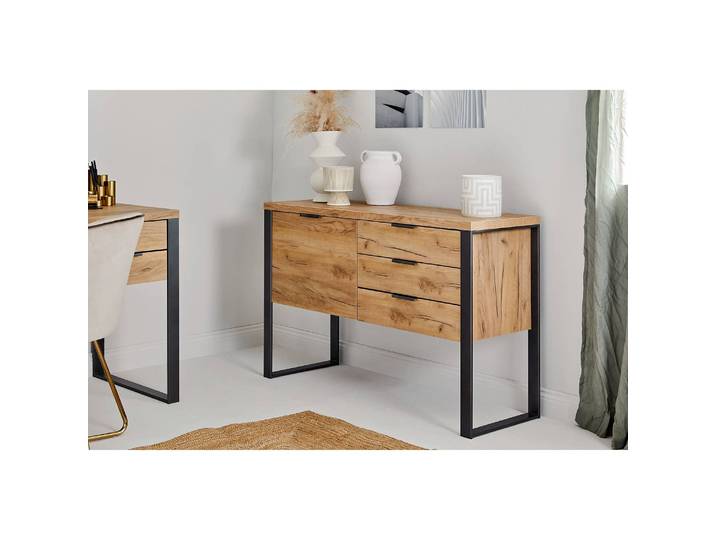 Buffet 119 x 76 x 40cm Marron/Imitation chêne