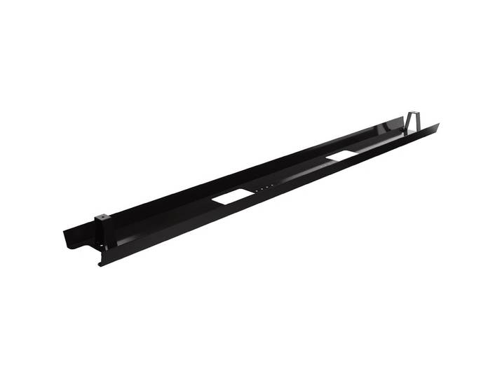 Goulotte métal d'électrification horizontale de câbles pour bureau L. 150 cm - Noir