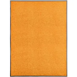 Décoshop26 - Waschbare orangefarbene Fußmatte 90x120 cm DEC023202 DEC023202