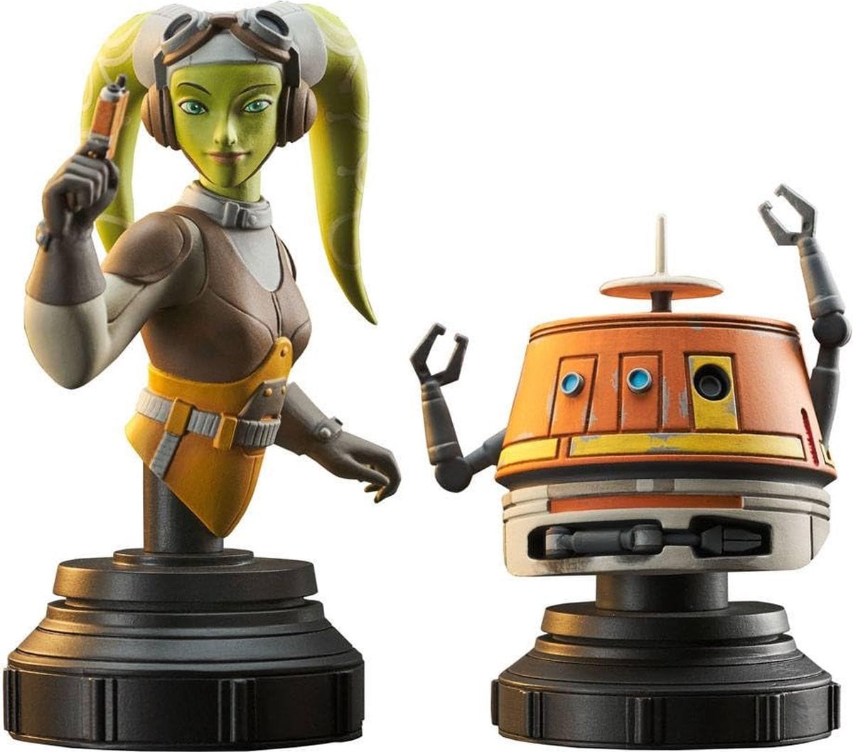 Disney Star Wars Rebels Bust 2-Pack Hera & Chopper 15 cm