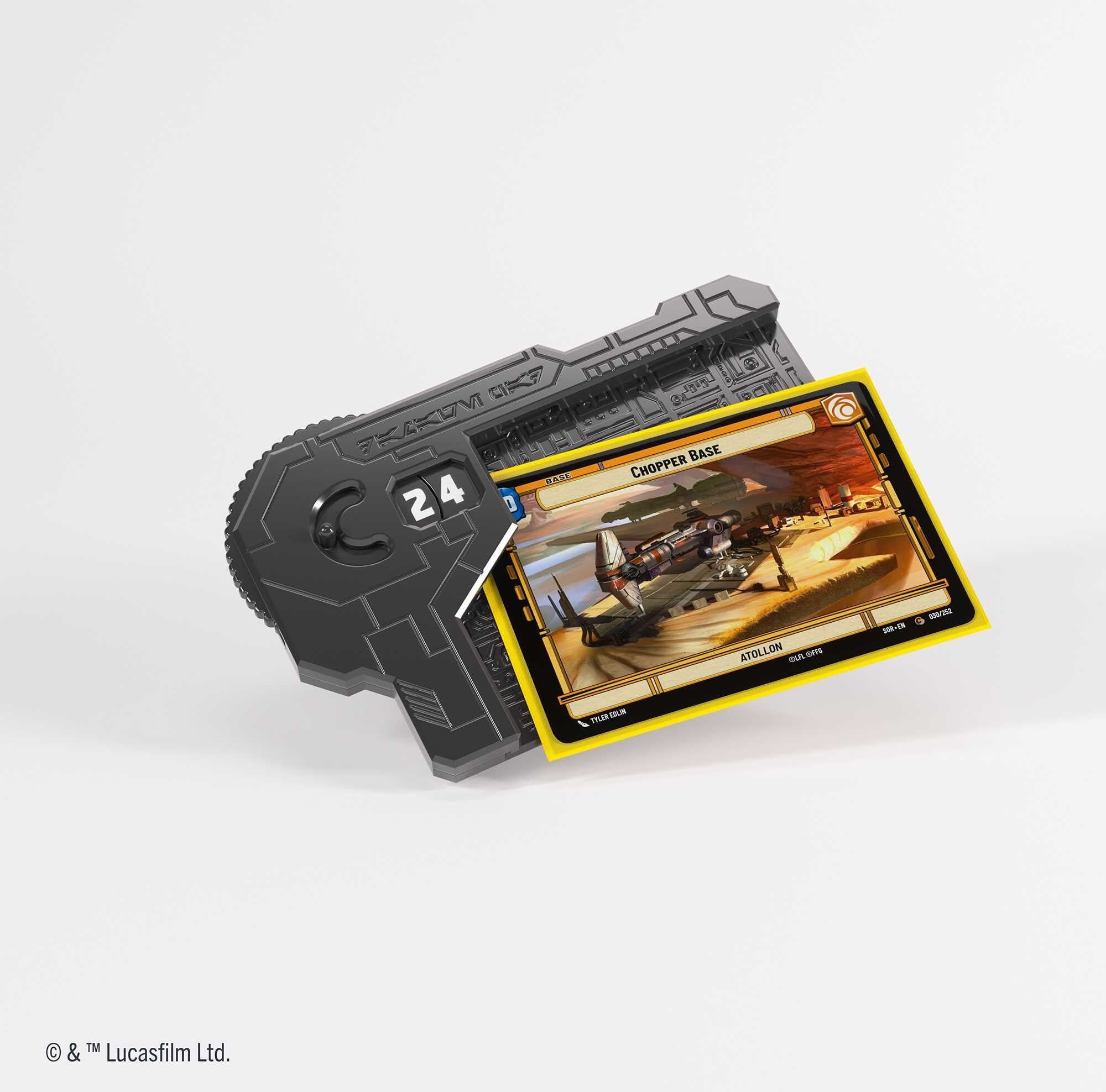 Gamegenic Star Wars: Unlimited Damage Pad - Black, Officially Licensed Card Game Accessory for Tracking Up to 49 Damage