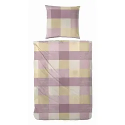 Biber Bettwäsche-Set   ¦ lila/violett ¦ Maße (cm): B: 135 H: 1