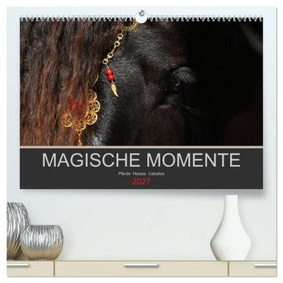 Magische Momente - Pferde Horses Caballos (hochwertiger Premium Wandkalender 2027 DIN A2 quer), Kunstdruck in Hochglanz