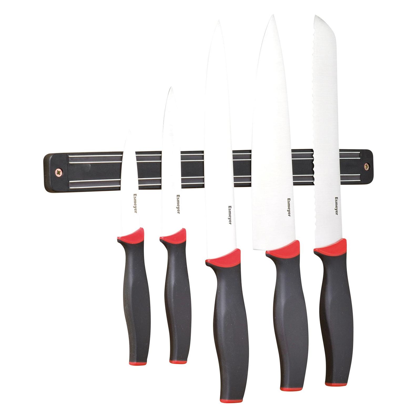 Esmeyer Messerset AUREA Farbe: schwarz/rot Ausführung des Inhalts (Packung): 5 St./ (291-423)