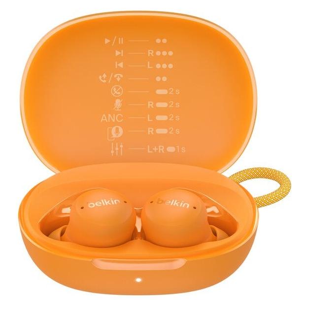 Belkin Soundform Isolate Noise Cancel. In-Ear orange AUC017hqOG (ANC, 8 h, Kabellos) (AUC017HQOG)