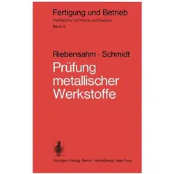 Fertigung u.Betrieb.04 Riebe.Werkstoffe, Fachbücher von P. Riebensahm