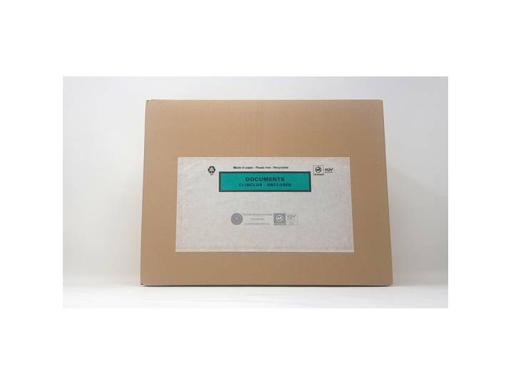 Techmay Pochette porte-documents adhésive - Documents ci-inclus - Format DL - 228 x 120 mm - Boîte de 1000