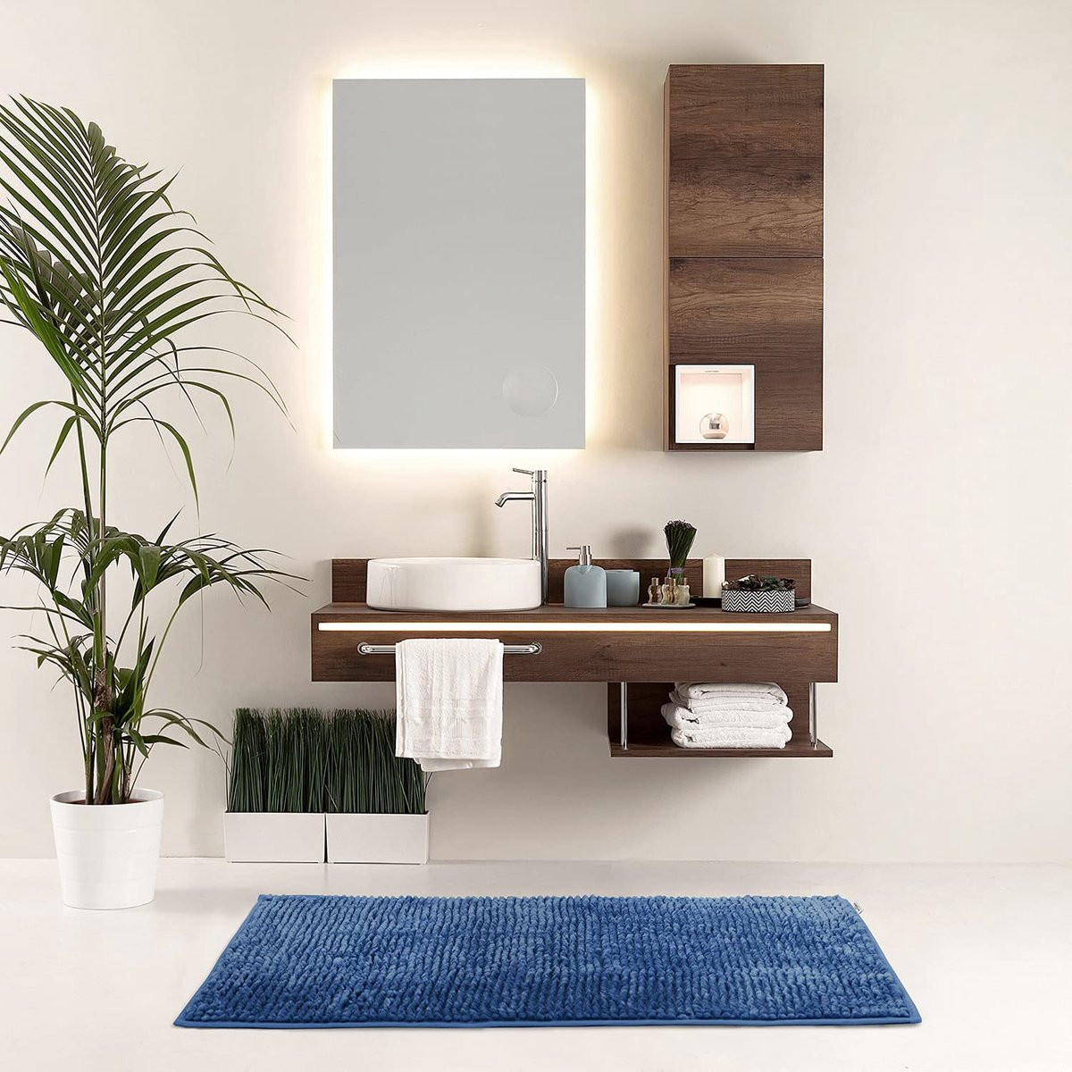 Zachte anti-slip badmat voor douche en bad