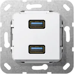 Gira, Steckdose, 4847315. Buchsen-Typ: 2x USB, USB-Version: 3.0 (3.1 Gen 1) (4847315)