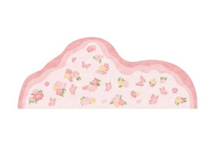 Rosafarbener Teppich mit unregelmäßiger Form for Schlafzimmerdekoration Flauschige, weiche Teppiche for das Wohnzimmer, dicker Plüsch-Moos-Teppich for den Nachttisch(Color3,100x200cm)